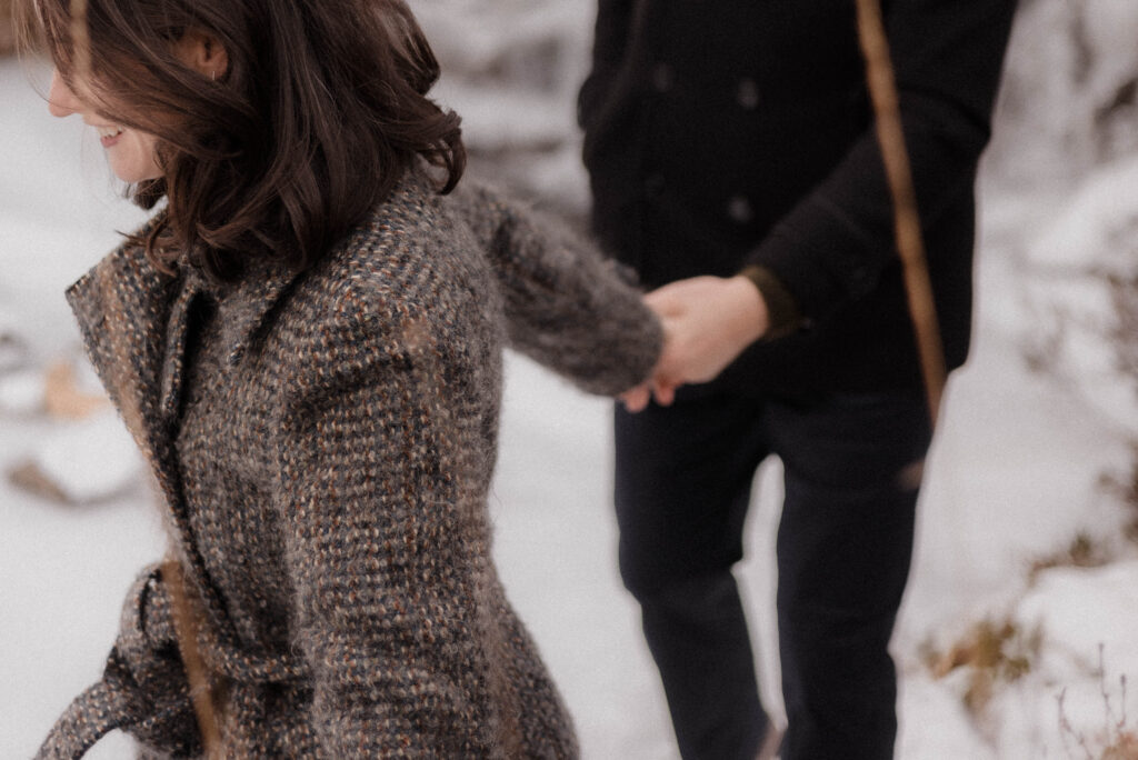 Snowy Glencoe Engagement