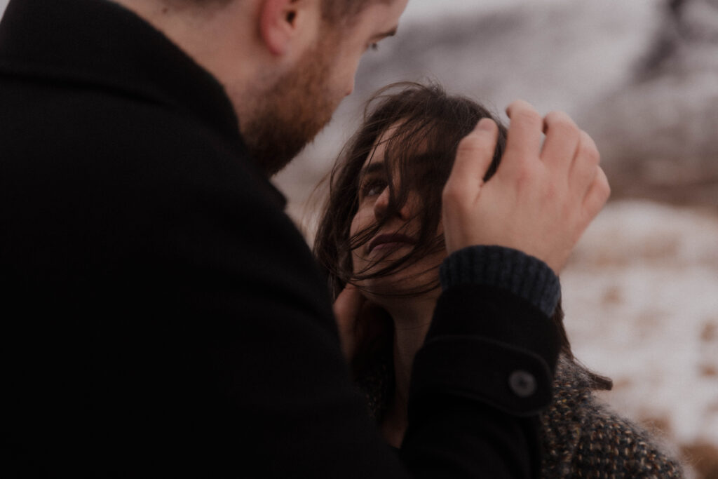 Snowy Glencoe Engagement