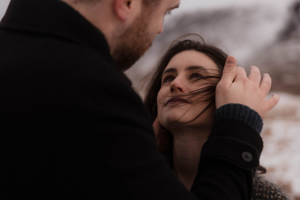 Snowy Glencoe Engagement