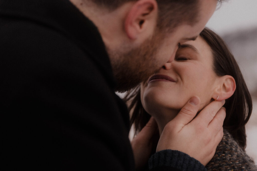 Snowy Glencoe Engagement