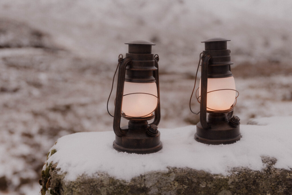 Snowy Glencoe Engagement