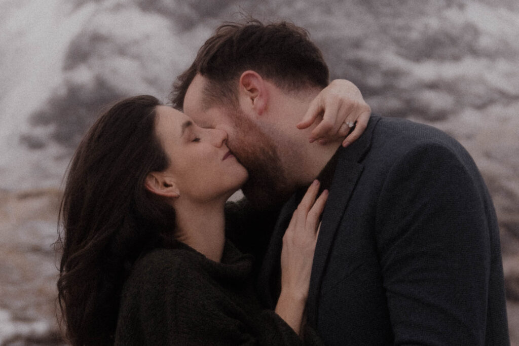 Snowy Glencoe Engagement