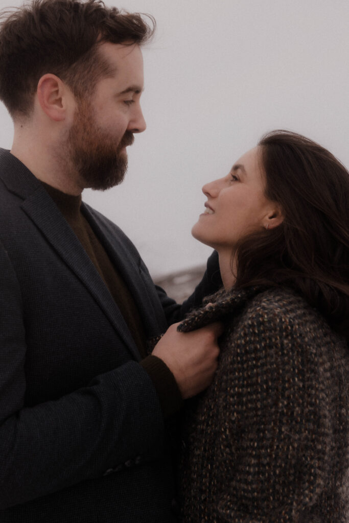 Snowy Glencoe Engagement