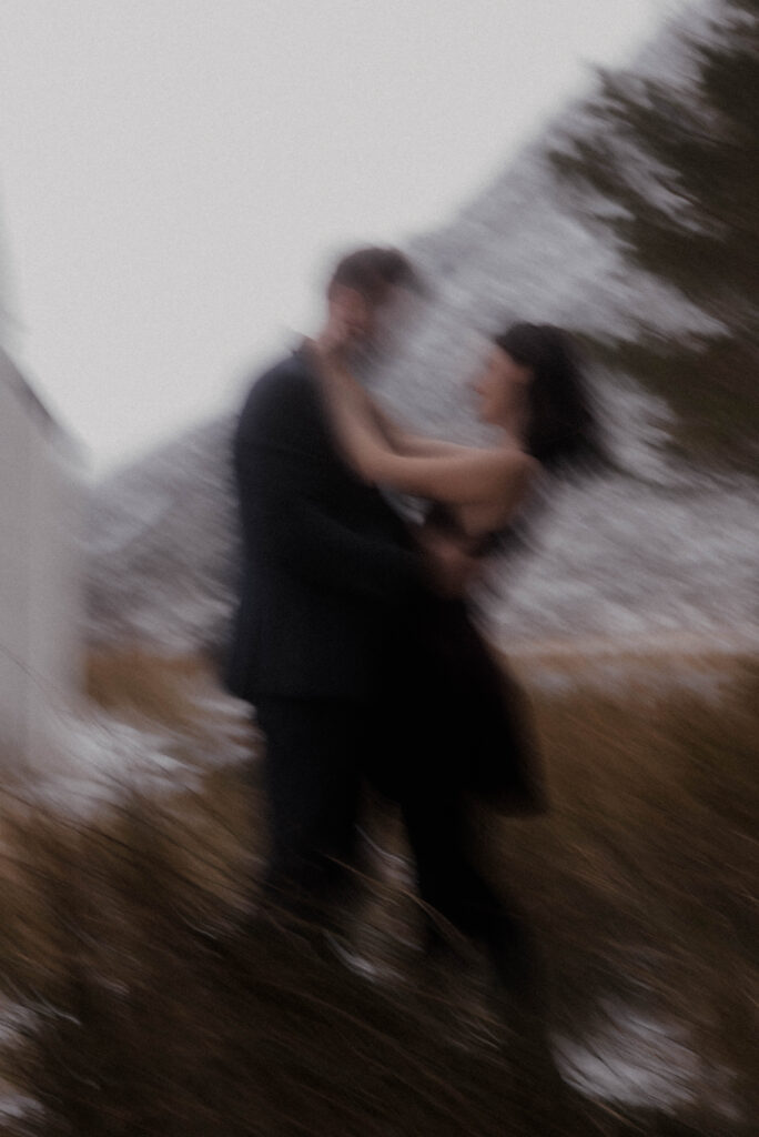 Snowy Glencoe Engagement