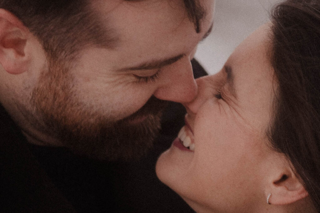 Snowy Glencoe Engagement