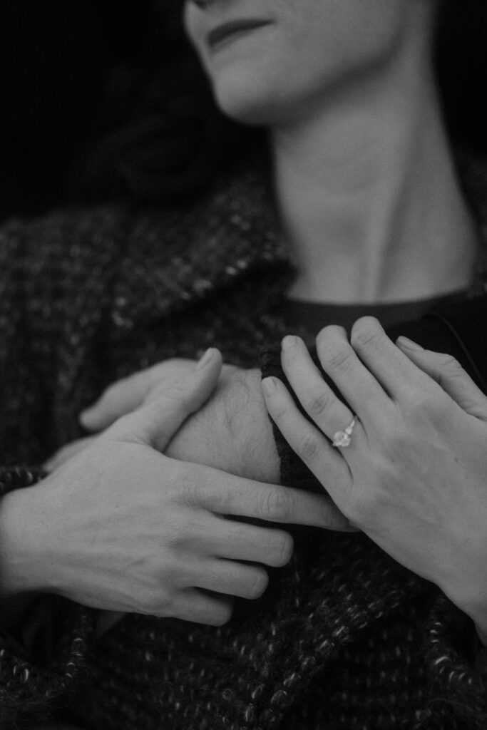 Snowy Glencoe Engagement