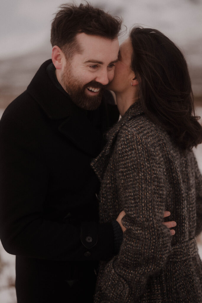 Snowy Glencoe Engagement