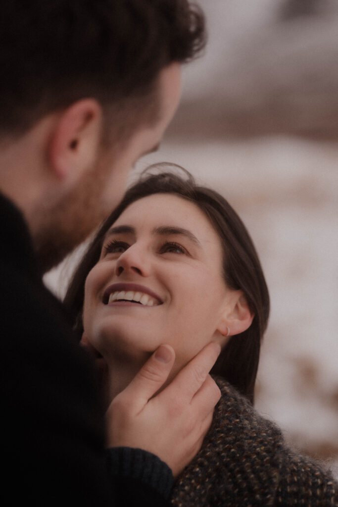 Snowy Glencoe Engagement