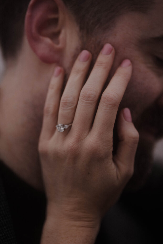 Snowy Glencoe Engagement