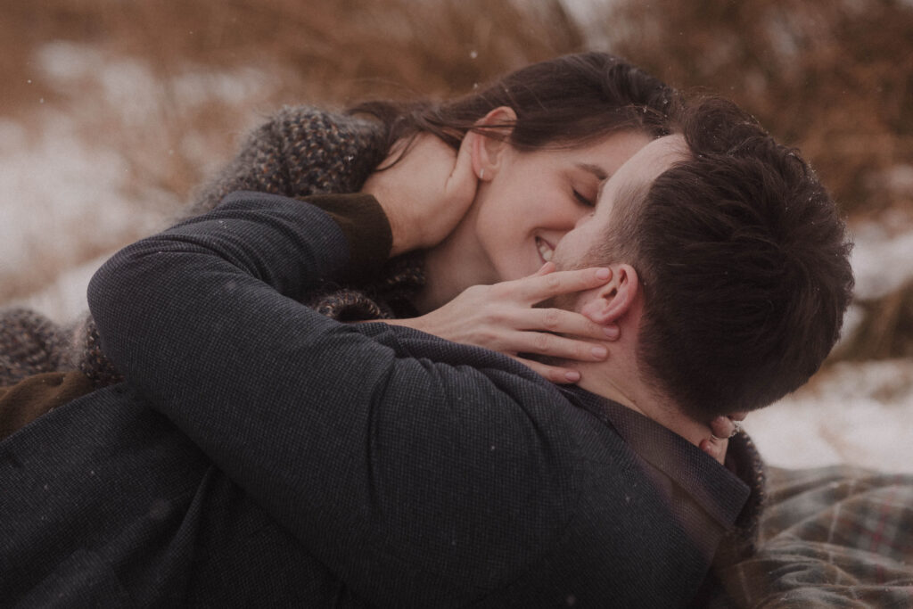 Snowy Glencoe Engagement