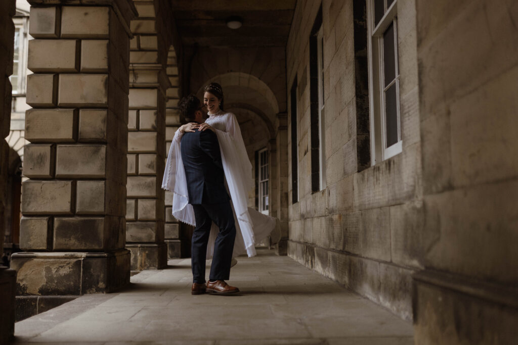 Edinburgh destination photoshoot vintage dress